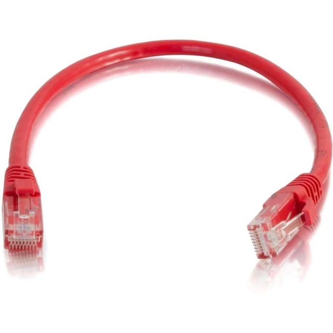 C2G 125 ft Cat6 Snagless UTP Unshielded Network Patch Cable - Red 27188