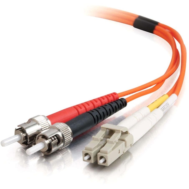 TAA Compliant AXIOM MEMORY SOLUTION AXG94649 LC/ST Multimode Duplex OM2 50/125 Fiber Optic Cable 12m