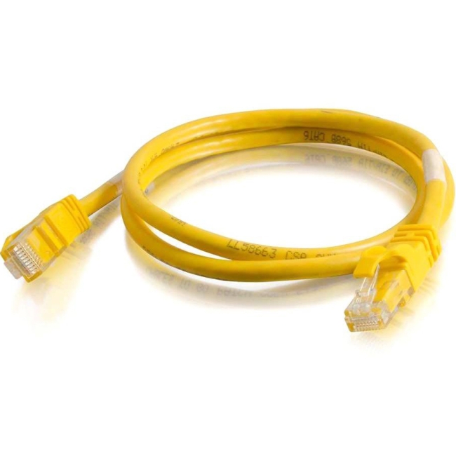 C2G 3 ft Cat6 Snagless Crossover UTP Unshielded Network Patch Cable - Yellow 27871