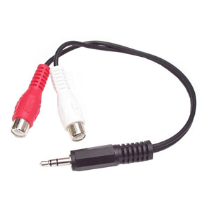 StarTech.com 6in Stereo Audio Cable 3.5mm to 2x RCA MUMFRCA