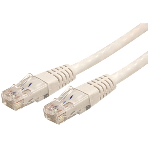 StarTech.com 3ft White Molded Cat6 UTP Patch Cable ETL Verified C6PATCH3WH