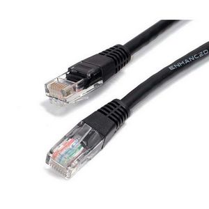 StarTech.com 2ft Black Molded Cat6 UTP Patch Cable ETL Verified C6PATCH2BK