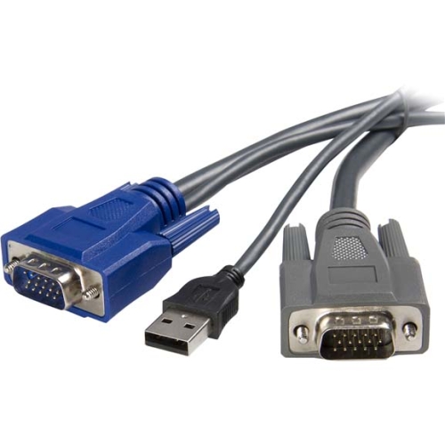 StarTech.com 6 ft Ultra-Thin USB VGA 2-in-1 KVM Cable SVUSBVGA6