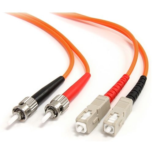 StarTech.com 3m Multimode 62.5/125 Duplex Fiber Patch Cable ST - SC FIBSTSC3