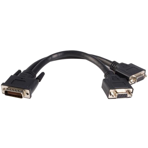 StarTech.com LFH 59 Male to Dual Female VGA DMS 59 Cable DMSVGAVGA1