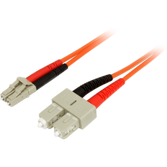 StarTech.com 2m Multimode 62.5/125 Duplex Fiber Patch Cable LC - SC FIBLCSC2