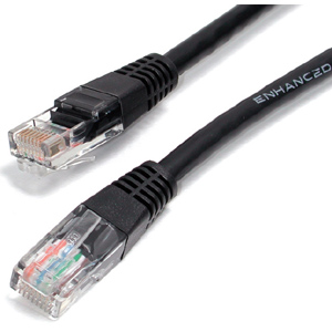 StarTech.com 50ft Black Molded Cat5e UTP Patch Cable M45PATCH50BK