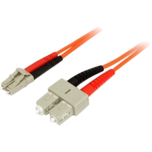 StarTech.com 3m Multimode 50/125 Duplex Fiber Patch Cable LC - SC 50FIBLCSC3