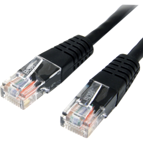 StarTech.com 6 ft Black Molded Cat5e UTP Patch Cable M45PATCH6BK