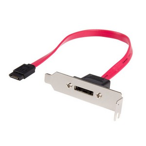 StarTech.com Low Profile SATA to eSATA Plate Adapter ESATAPLT1LP