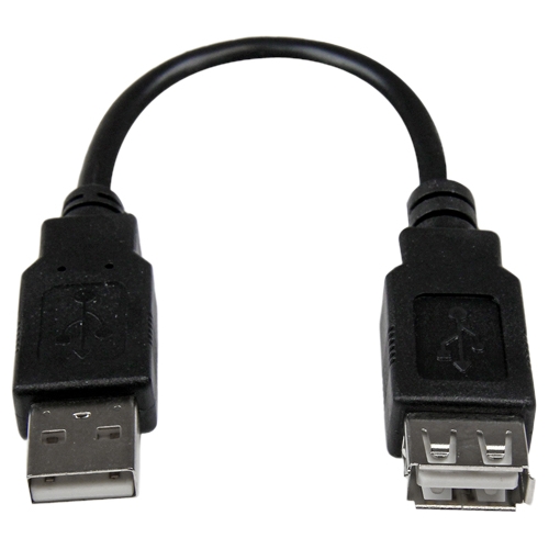 StarTech.com 6in USB 2.0 Extension Adapter Cable A to A - M/F USBEXTAA6IN