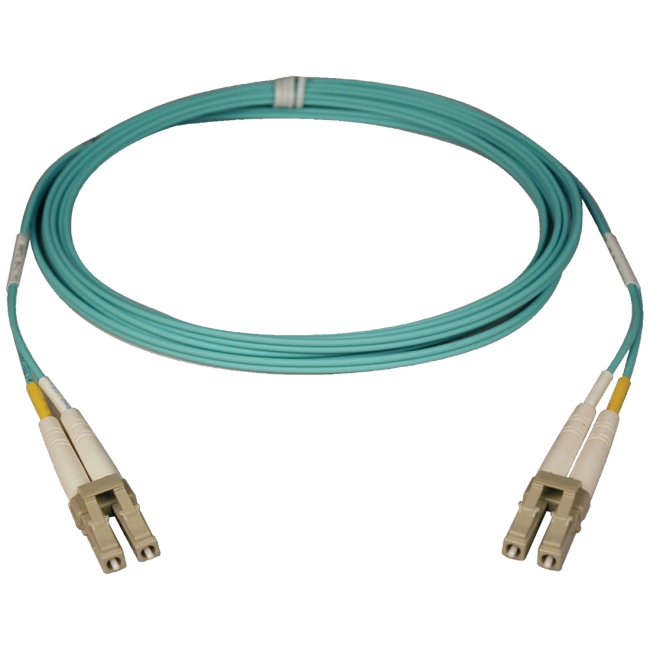 Tripp Lite 10M (33-ft.) 10Gb Duplex MMF 50/125 OM3 LSZH Patch Cable, (LC/LC) - Aqua N820-10M