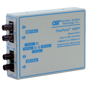 Omnitron FlexPoint 100FF Single-mode to Multimode Transceiver 4410-2