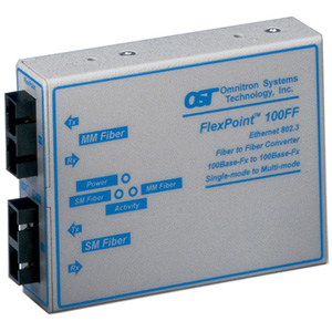Omnitron FlexPoint Single-Mode to Multimode Fiber 4411-1 100FF