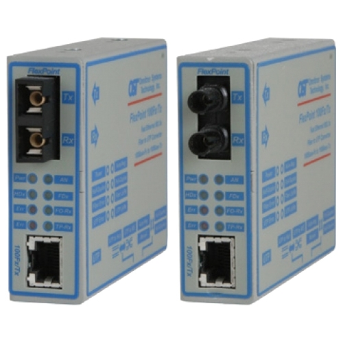 Omnitron FlexPoint 100Fx/Tx SC Single-Mode 30km US AC Powered 4331-1 4331-x