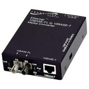 Transition Networks 10BASE-T to 10BASE-FL Ethernet Media Converter E-TBT-FRL-05(L)-NA E-TBT-FRL-05