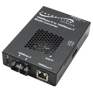 Transition Networks Gigabit Ethernet Stand-Alone Media Converter SGETF1013-110-NA SGETF1013-110