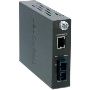 TRENDnet Intelligent 1000Base-T to 1000Base-FX Single Mode SC Fiber Converter TFC-1000S70