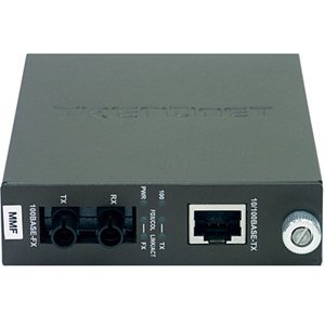TRENDnet TFC-110 100Base-TX to 100Base-FX Multi Mode ST Fiber Converter TFC-110MST