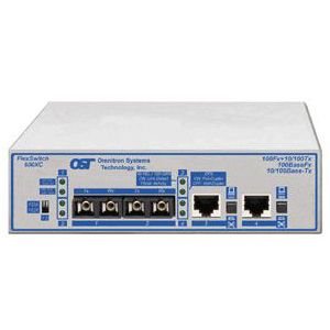 Omnitron FlexSwitch Fast Ethernet Compact Switch 6541-0-FK 600XC 2Fx+2U