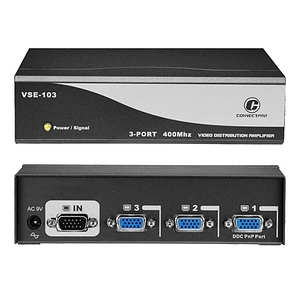 Connectpro 3-port 400MHz Video Splitter VSE-103