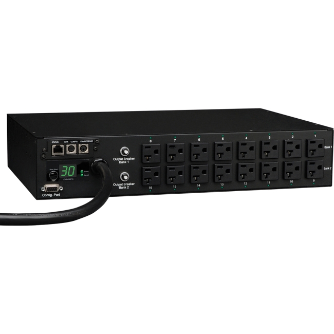 Tripp Lite PDU Switched 120V 30A 16 Outlet PDUMH30NET