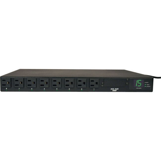 Tripp Lite PDU Metered ATS 120V 15A 8 Outlet PDUMH15AT