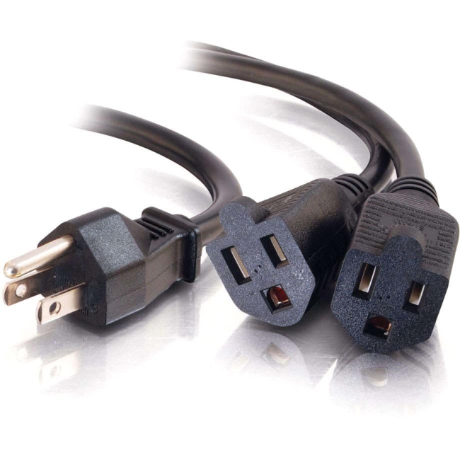 C2G 1-TO-2 Power Cord Splitter 29802