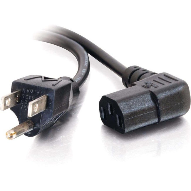 C2G 6ft Universal Right Angle Power Cord 03152