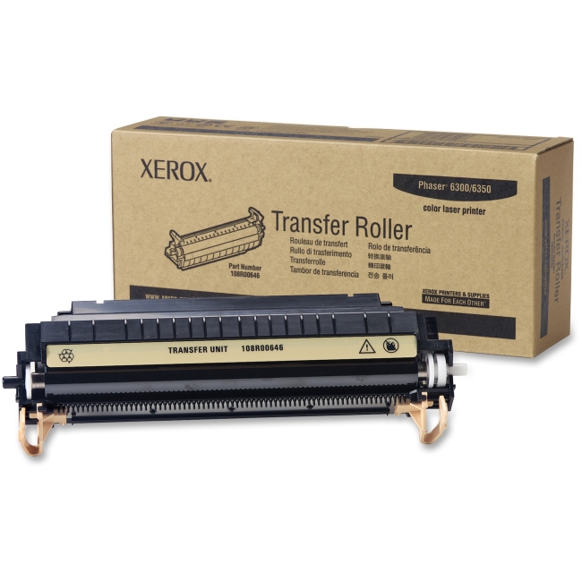 Xerox Transfer Roll For Phaser 6300 and 6350 Color Printers 108R00646