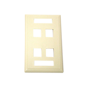 C2G 4 Socket Keystone Network/Multimedia Faceplate 03713