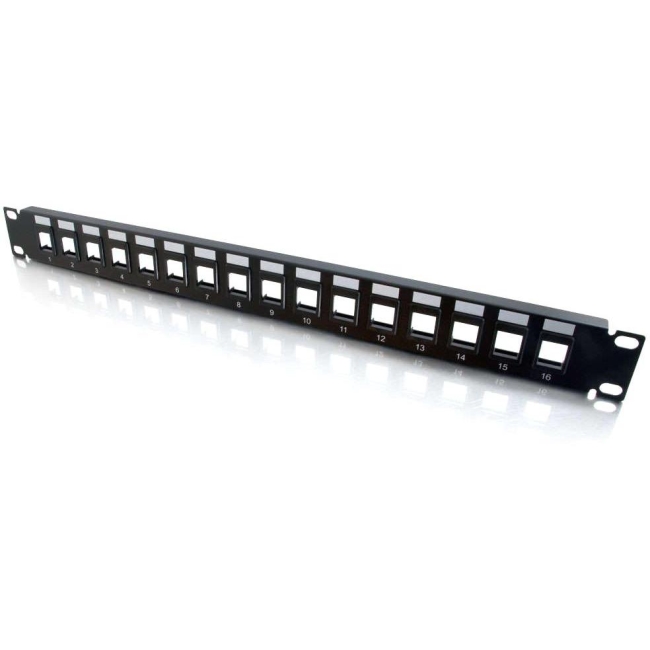 C2G 16 port Blank Keystone/Multimedia Patch Panel 03858