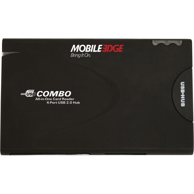 Mobile Edge All-In-One USB 2.0 Card Reader and 3-Port Hub MEAHR2