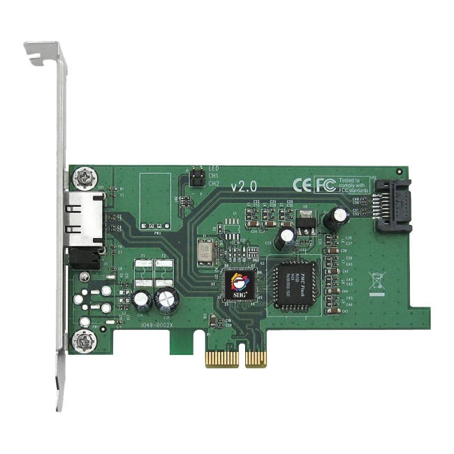 SIIG eSATA II PCIe i/e Adaptor SC-SAE212-S2