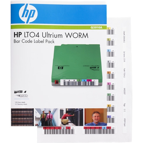 HP LTO4 Ultrium WORM Barcode Label Q2010A