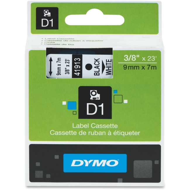 Dymo Black on White D1 Label Tape 41913