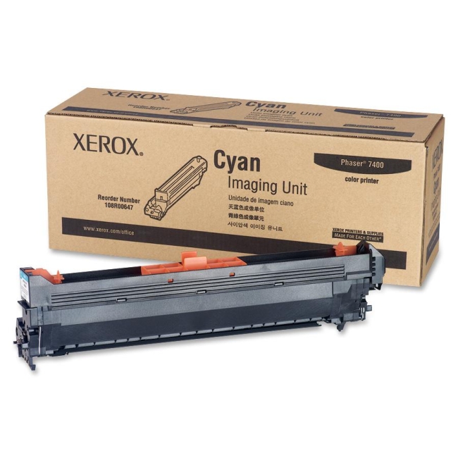 Xerox Cyan Imaging Unit For Phaser 7400 Printer 108R00647