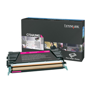 Lexmark Magenta Toner Cartridge C734A2MG