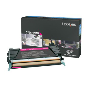 Lexmark Magenta High Yield Toner Cartridge C736H2MG