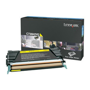 Lexmark Yellow High Yield Toner Cartridge C736H2YG