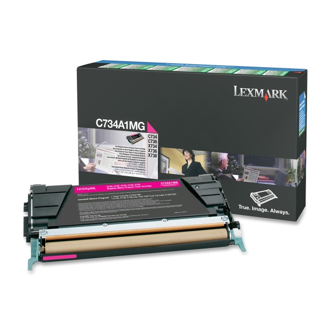 Lexmark Magenta Return Program Toner Cartridge C734A1MG