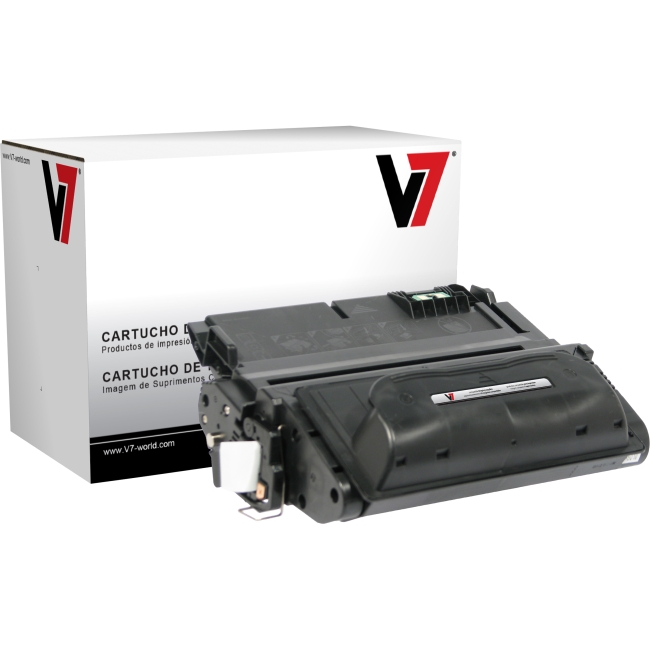 V7 Black Toner Cartridge For HP LaserJet 4200, 4200N, 4200TN, 4200DTN, 4200DTNS V738AG