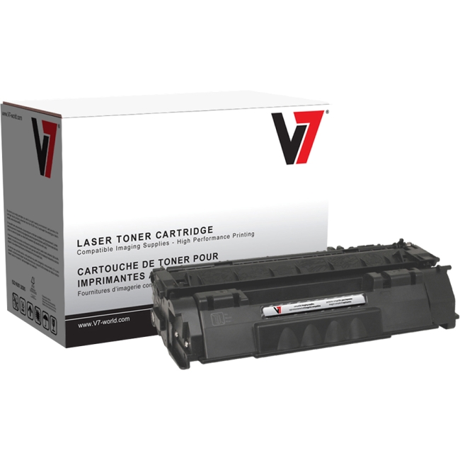 V7 Black Toner Cartridge For HP LaserJet M2727 MFP, M2727NF MFP, P2010, P2014, P V753A