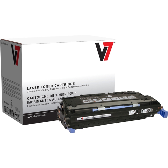V7 Black Toner Cartridge, Black For HP Color LaserJet 3500, 3500N, 3550, 3550N V7353700B