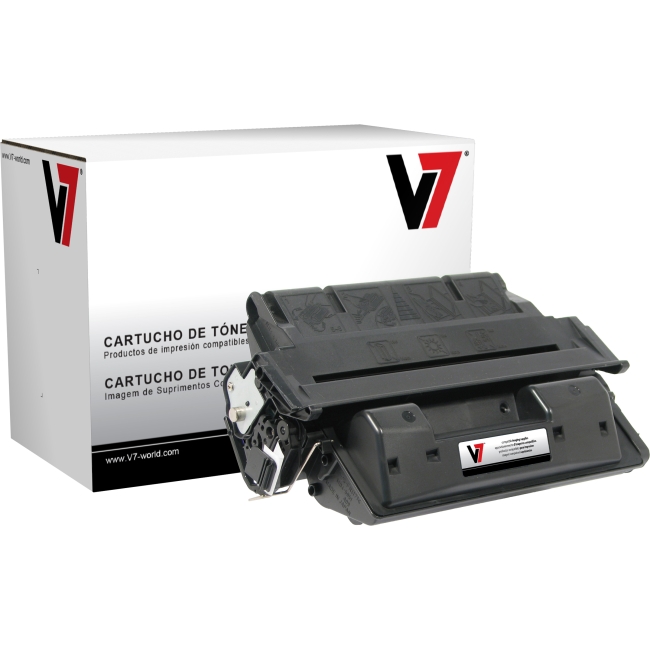 V7 Black Toner Cartridge (High Yield) For HP LaserJet 4000, 4000N, 4000SE, 4000T V727XG