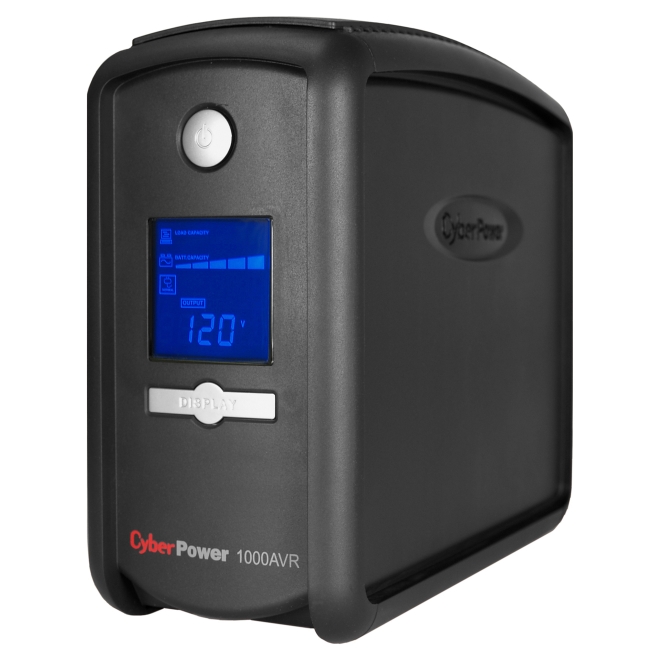 CyberPower Intelligent LCD 1000VA Tower UPS CP1000AVRLCD