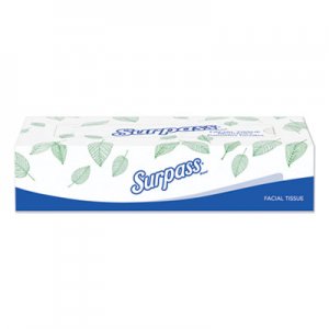 Surpass Facial Tissue, 2-Ply, White, Flat Box, 100 Sheets/Box, 30 Boxes/Carton KCC21340 21340