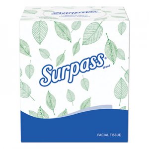 Surpass Facial Tissue, 2-Ply, White, Pop-Up Box, 110/Box, 36 Boxes/Carton KCC21320 21320