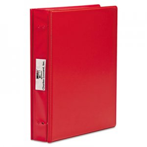 Charles Leonard VariCap Expandable Binder, 2 Posts, 6" Capacity, 11 x 8.5, Red LEO61603 61603