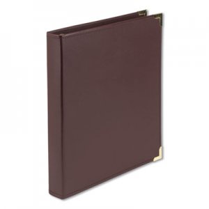 Samsill Classic Collection Ring Binder, 3 Rings, 1" Capacity, 11 x 8.5, Burgundy SAM15134 15134